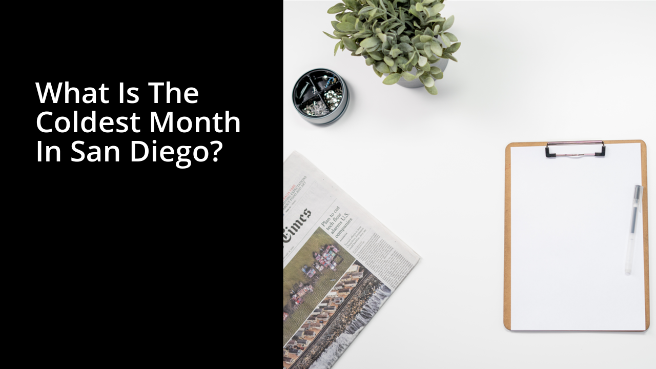 What is the coldest month in San Diego?